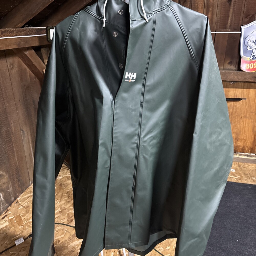 Helly Hansen Rain Jacket XL Mens PVC Coated Mandal Waterproof